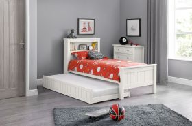Julian Bowen Maine Bookcase Bed and Underbed Drawer in Surf White