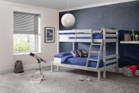 Julian Bowen Merlin Triple Sleeper Bunk Bed in Dove Grey