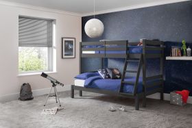 Julian Bowen Merlin Triple Sleeper Bunk Bed in Anthracite