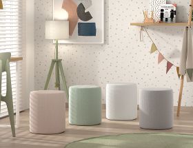 Vipack Moon Pouffe - Choose Your Colour