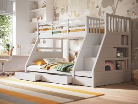 Neutron Triple Bunk Bed in White