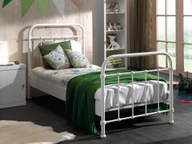 Vipack New York Metal Kids Single Bed - Choose Your Colour
