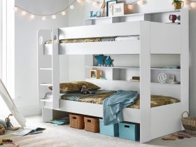 Oliver White Wooden Storage Bunk Bed