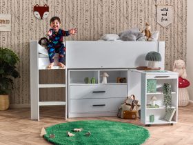 Julian Bowen Otis Mid Sleeper Bed in White