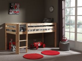 Vipack Pino Mid Sleeper Bed in Natural Pine