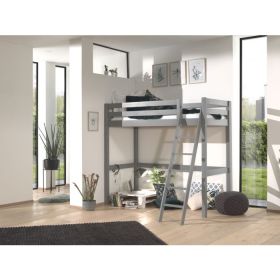 Vipack Pino High Sleeper Loft Bed in Grey