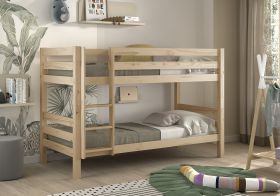 Vipack Pino Low Bunk Bed in Natural Pine