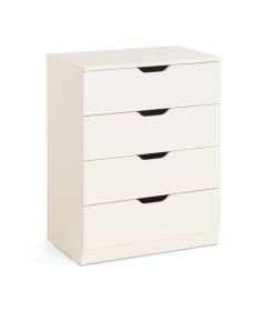 Julian Bowen Pluto Stone White 4 Drawer Chest