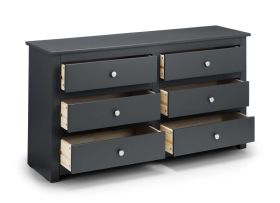 Julian Bowen Radley 6 Drawer Chest in Anthracite