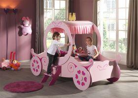 Vipack Princess Kate Carriage Bed in Pink