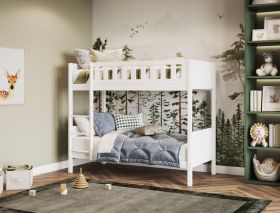 Flair Bea Shorty Bunk Bed in White with Optional Trundle