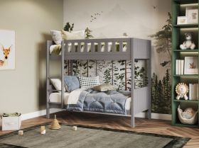 Flair Bea Shorty Bunk Bed in Grey with Optional Trundle
