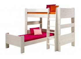 Steens For Kids Highsleeper and Single Bed in Whitewash