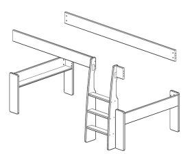 Steens For Kids Mid Sleeper Conversion Kit