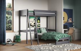 Astral Grey Highsleeper With L Shaped Single Bed