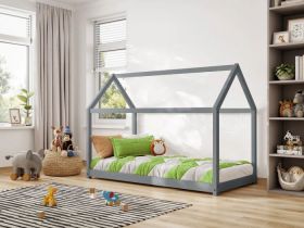 Flair Play House Wooden Bed in Grey