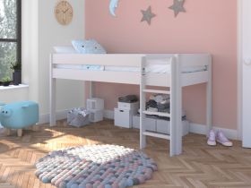 Stompa Uno White Mid Sleeper Bed