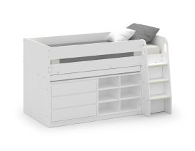 Julian Bowen Vespa Mid Sleeper Bed in White