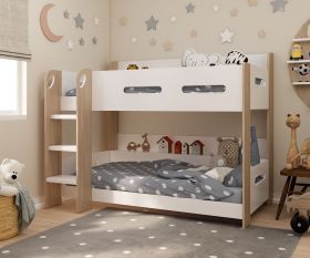 Kidsaw Calypso Bunk Bed in White & Oak