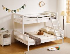 Amani Hanna Triple Sleeper Bunk Bed in Brilliant White