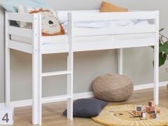 Hoppekids ECO Shorty Midsleeper in White