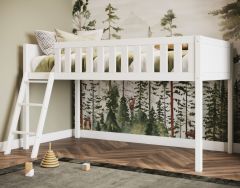 Flair Bea Shorty Mid Sleeper Cabin Bed in White