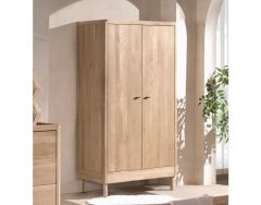 Vipack Forrest 2 Door Wardrobe in Solid Oak