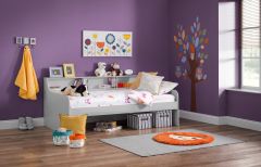 Julian Bowen Grace Day Bed in Grey + Mattress Bundle