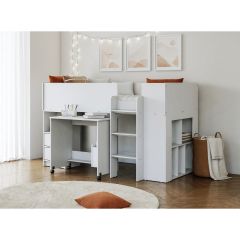 Marley Mid Sleeper Cabin Bed in White