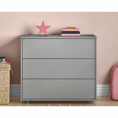 Stompa Uno S Grey 3 Drawer Chest