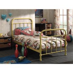 Vipack New York Single Bed in Yellow