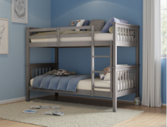 Flair Koop Detachable Bunk Bed in Grey - 3ft Single