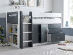 Lacy Storage Mid Sleeper Cabin Bed - Choose Your Colour