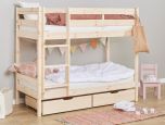 Hoppekids ECO Shorty Bunkbed with Drawers in Natural Pine
