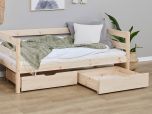 Hoppekids ECO Shorty Daybed with Drawers in Natural Pine