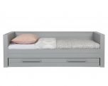 Dennis Day Bed in Concrete Grey with Optional Storage Drawer