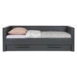 Dennis Day Bed in Steel Grey with Optional Storage Drawer