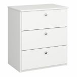 Steens For Kids 3 Drawer Chest in Solid Plain White