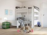 Steens Memphis UK High Sleeper and Single Bed in Surf White