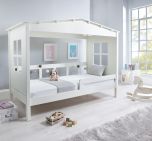 Charlotte White Wooden Treehouse Bed - 3ft Single