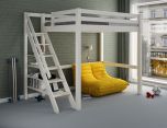 Astral Staircase High Sleeper Bed in White