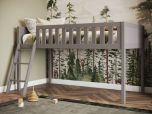 Flair Bea Mid Sleeper Cabin Bed in Grey - 3ft Single
