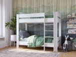 Kidsaw Coast Wooden Bunk Bed in White - UK Size
