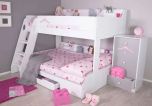 Flair Flick Triple Bunk Bed in White