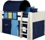 Steens For Kids Midsleeper with Blue Tent, Tunnel & Pocket Tidy