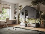 Flair Jungle House Bunk Bed in Solid Grey