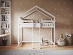 Apollo White House Mid Sleeper Bed - 3ft UK Single