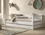 Vipack Forrest Captains Bed in White Beech with Underbed Trundle
