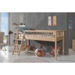 Vipack Forrest Mid Sleeper Bed in Natural Beech