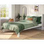 Stompa Classic Low End Small Double Bed in White